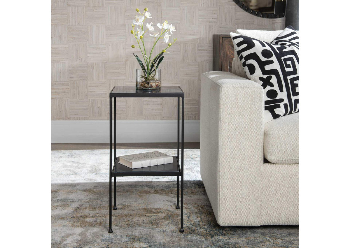 25253 Uttermost Sherwood Square Marble Accent Table