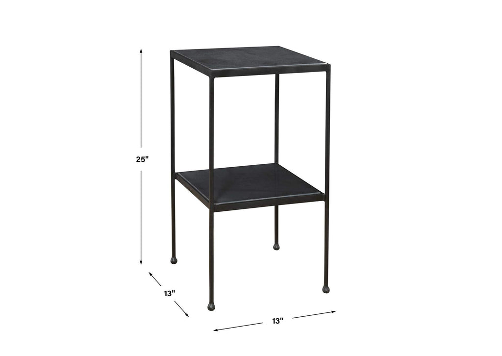 25253 Uttermost Sherwood Square Marble Accent Table