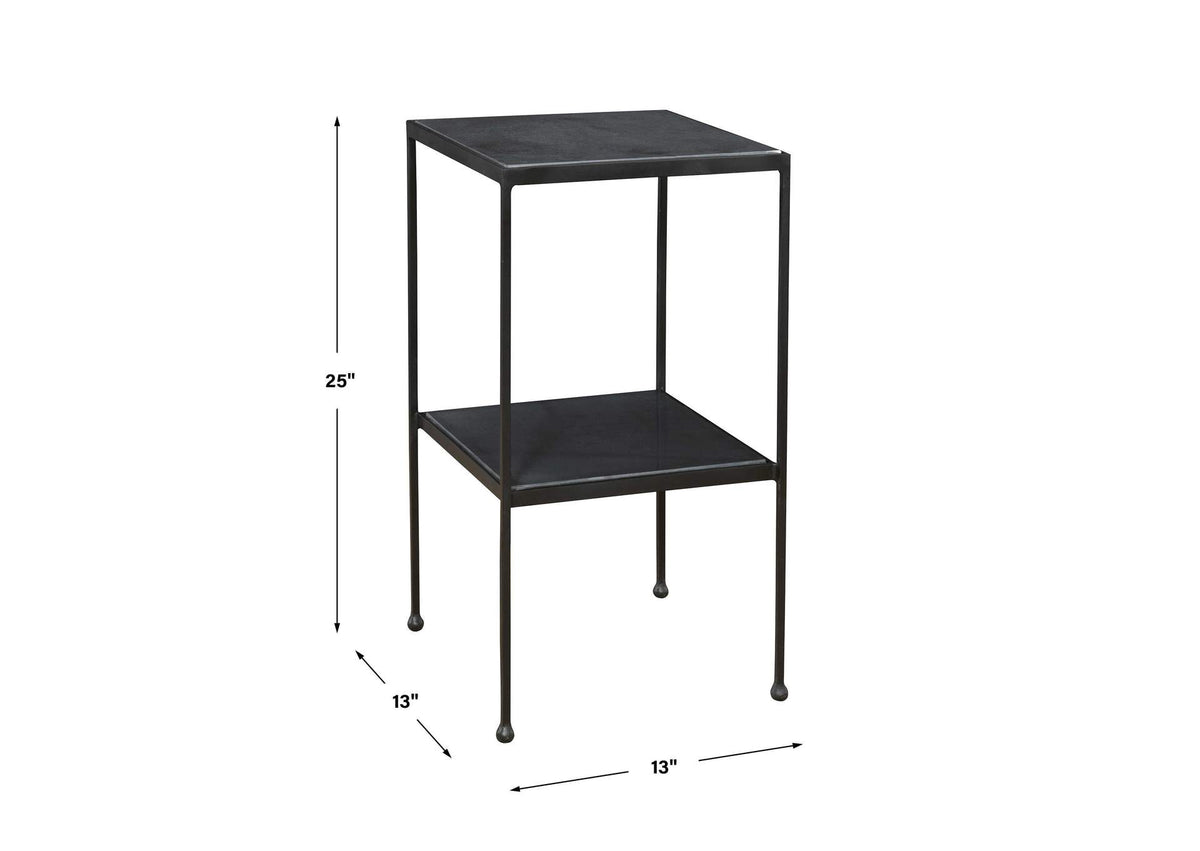 25253 Uttermost Sherwood Square Marble Accent Table