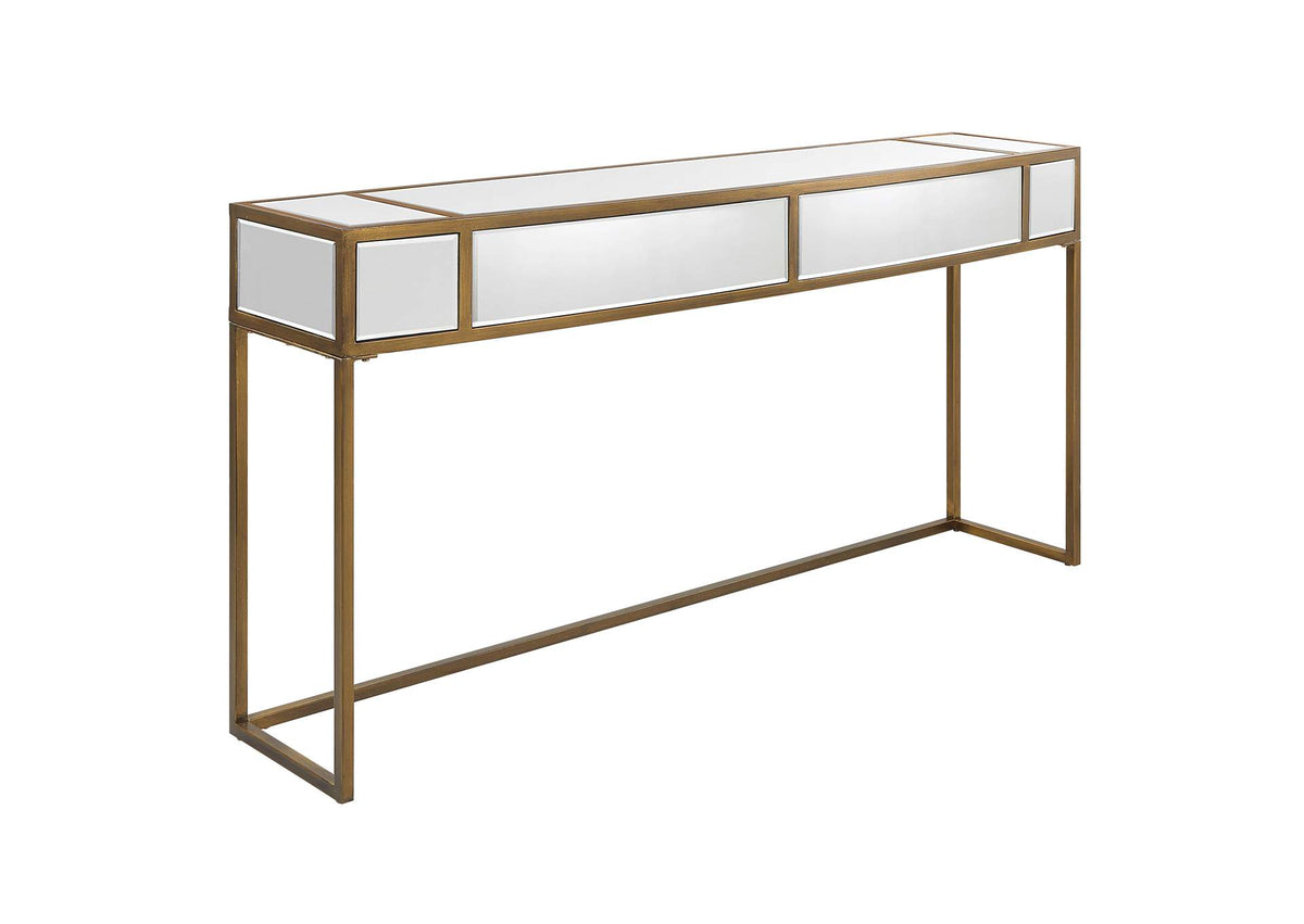 25286 Uttermost Reflect Mirrored Console Table