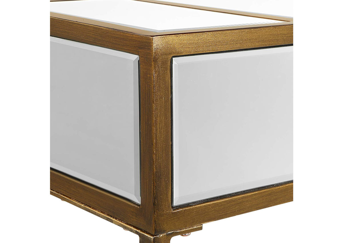 25286 Uttermost Reflect Mirrored Console Table