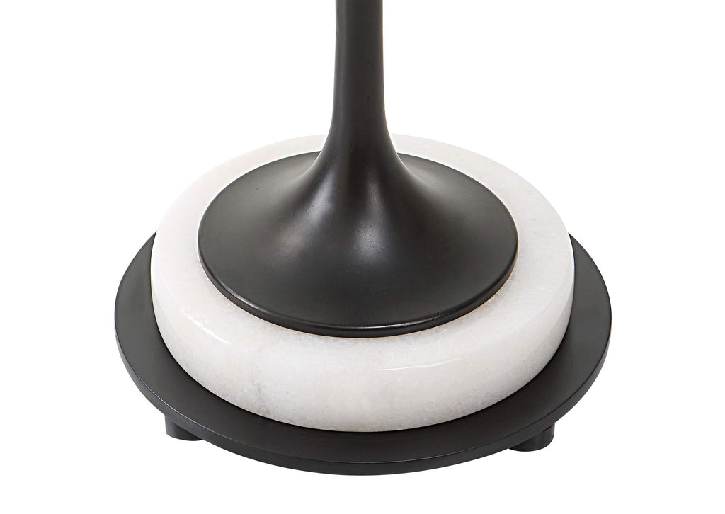 25231 Uttermost Sentry White Marble Accent Table