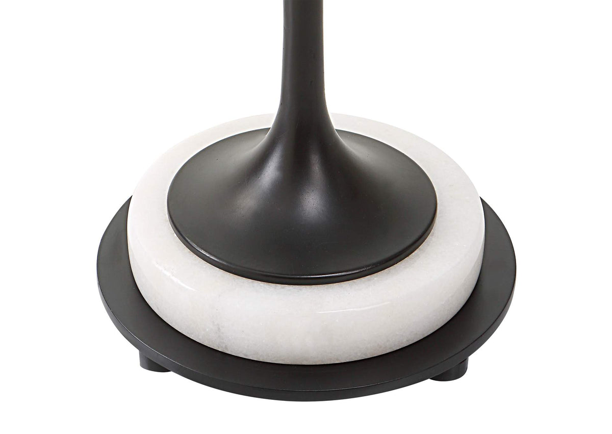 25231 Uttermost Sentry White Marble Accent Table