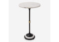 25231 Uttermost Sentry White Marble Accent Table