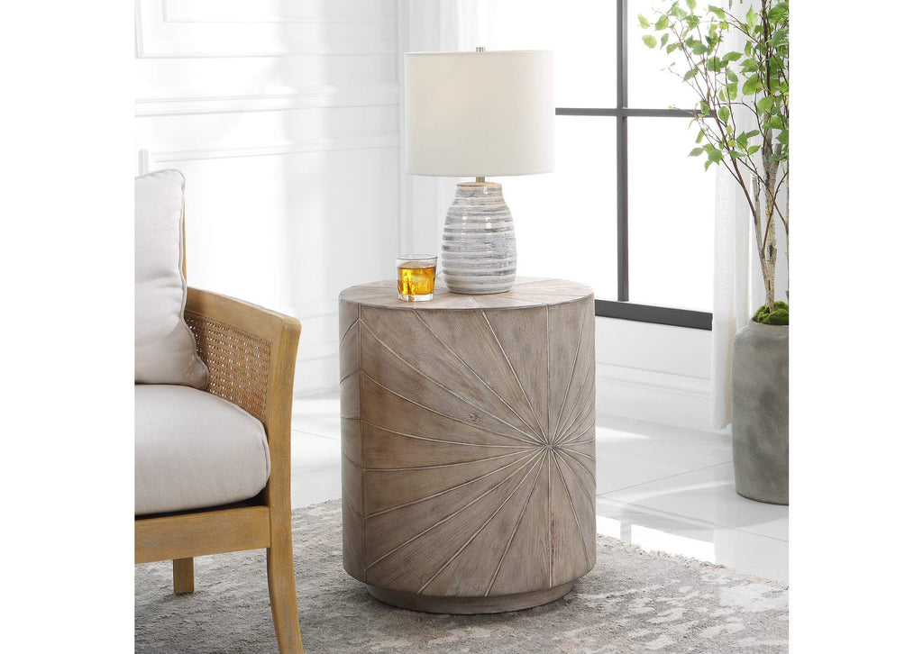 25266 Uttermost Starshine Wooden Side Table