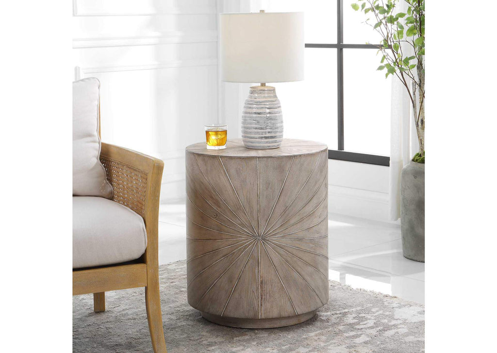 25266 Uttermost Starshine Wooden Side Table