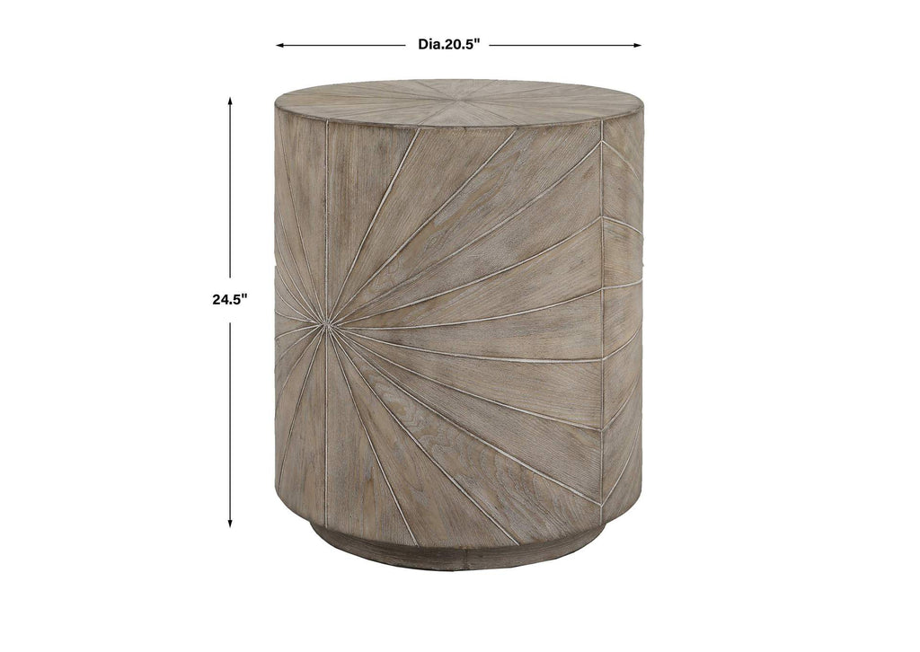 25266 Uttermost Starshine Wooden Side Table
