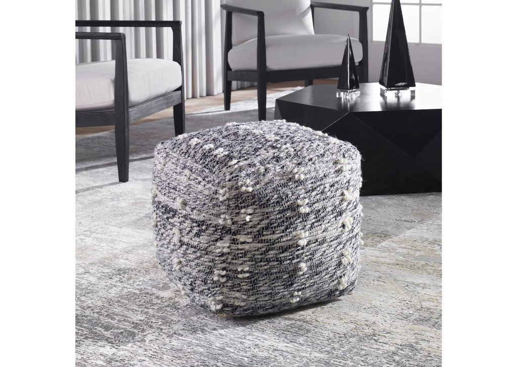 23974 Uttermost Narol Gray Pouf