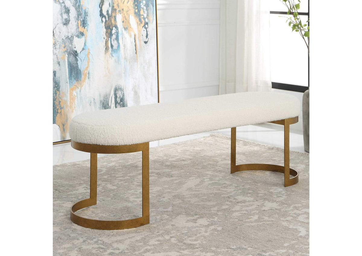 23757 Uttermost Infinity Gold Bench