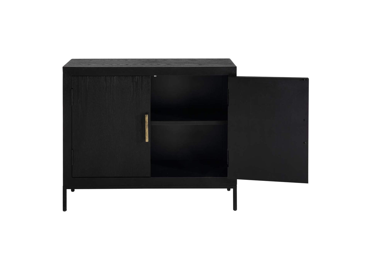22891 Uttermost Front Range Dark Oak Door Cabinet