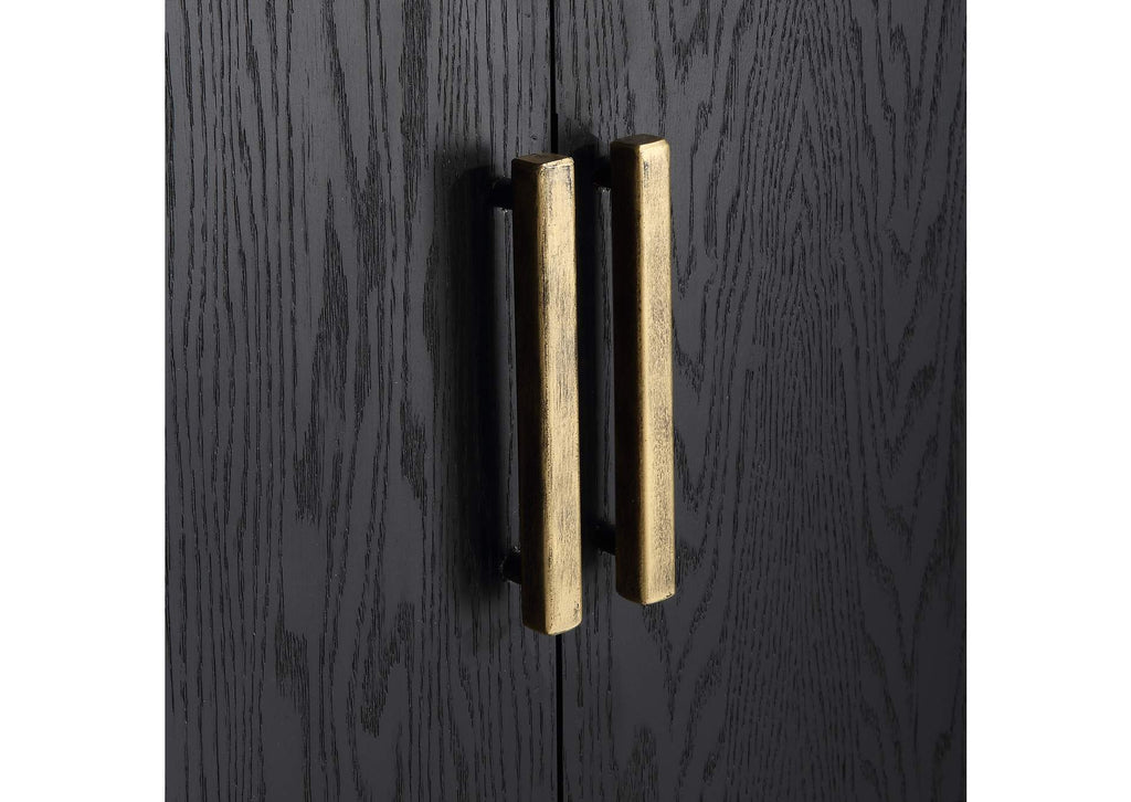 22891 Uttermost Front Range Dark Oak Door Cabinet
