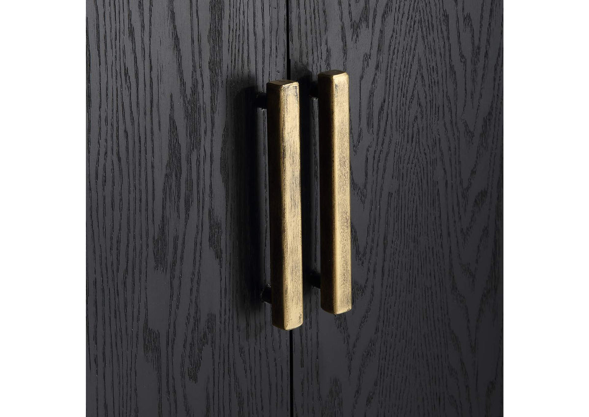 22891 Uttermost Front Range Dark Oak Door Cabinet