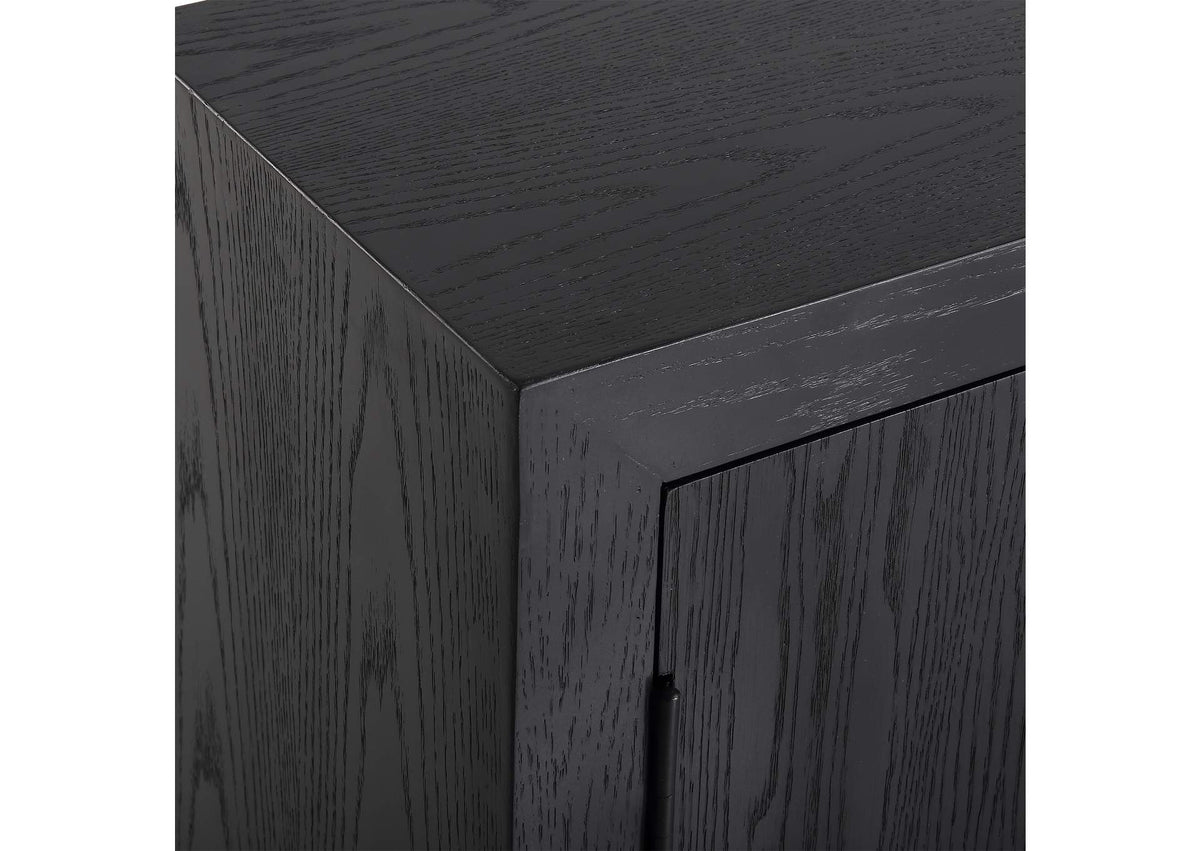 22891 Uttermost Front Range Dark Oak Door Cabinet