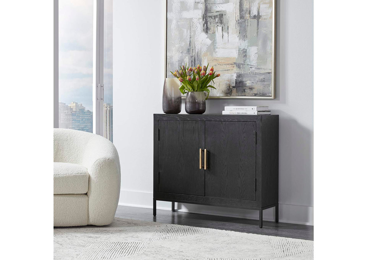 22891 Uttermost Front Range Dark Oak Door Cabinet