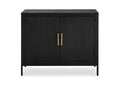 22891 Uttermost Front Range Dark Oak Door Cabinet