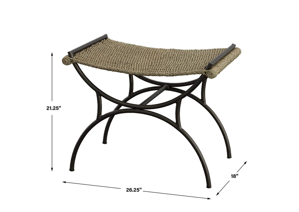 23770 Uttermost Playa Seagrass Small Bench