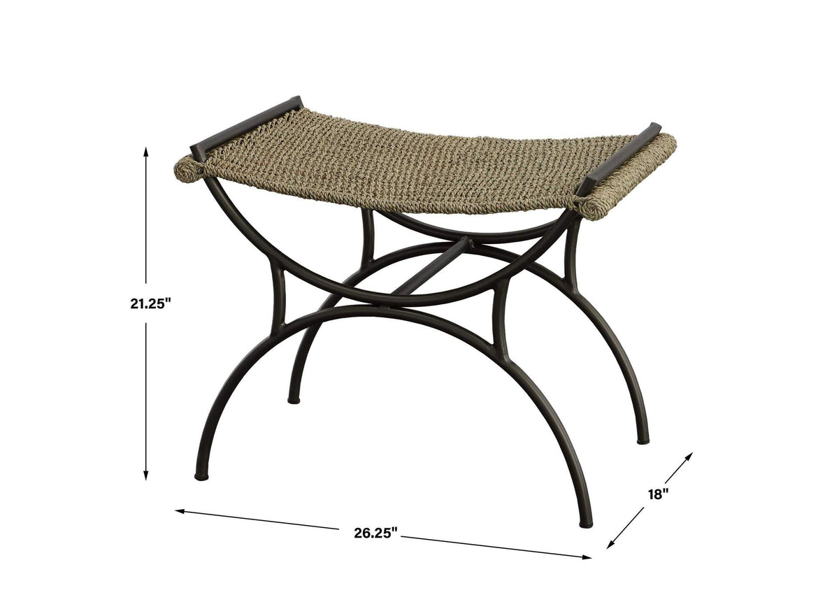 23770 Uttermost Playa Seagrass Small Bench
