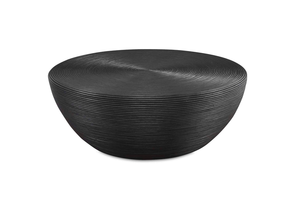 22919 Uttermost Bongo Black Rattan Coffee Table