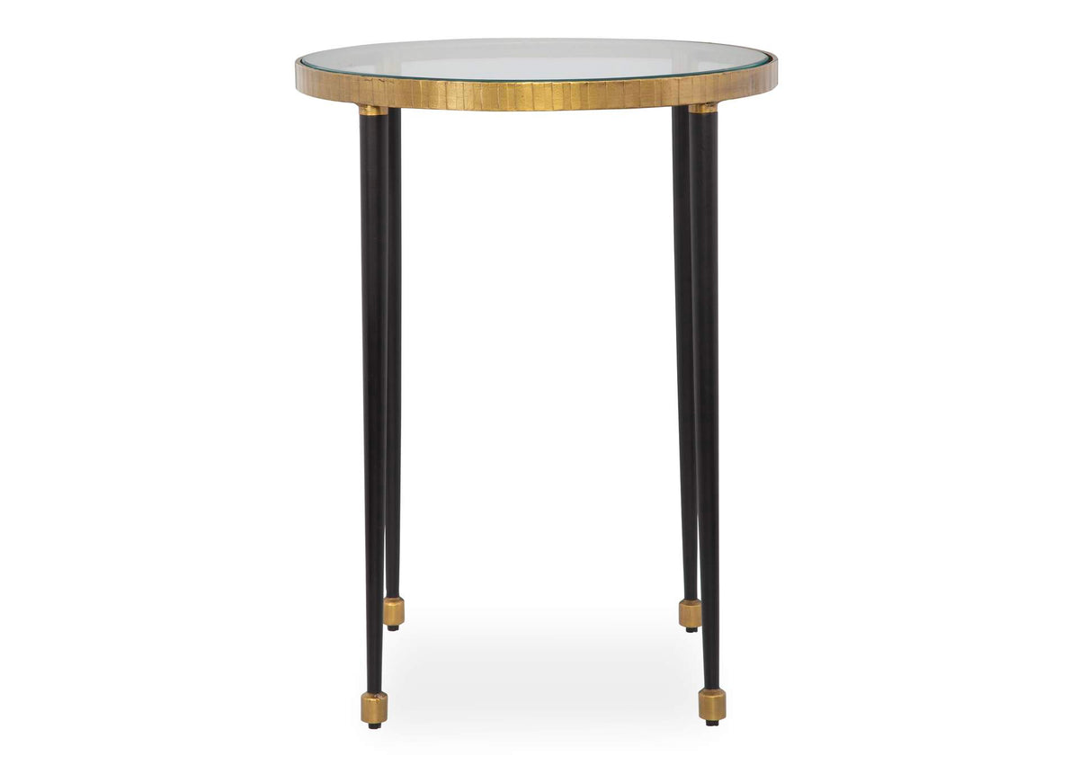 22965 Uttermost Stiletto Antique Gold Side Table