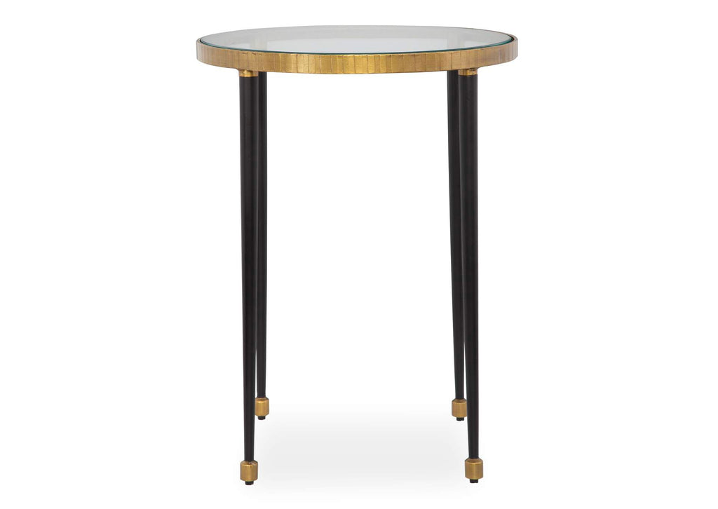 22965 Uttermost Stiletto Antique Gold Side Table