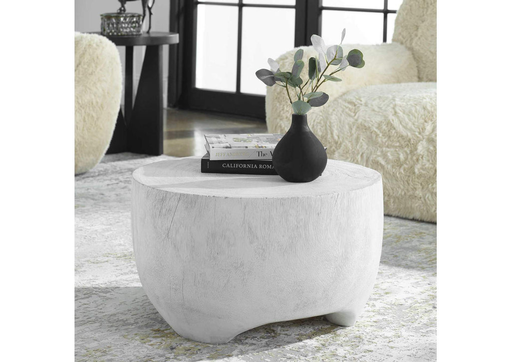 22946 Uttermost Elevate White Coffee Table