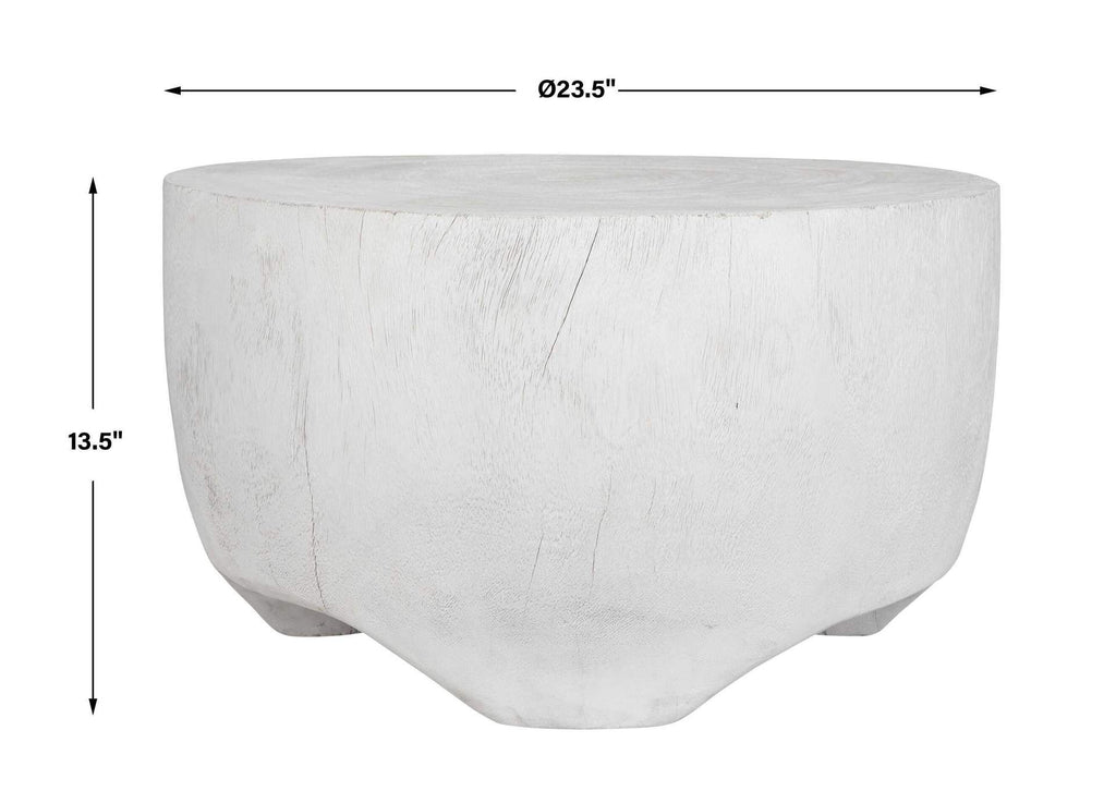 22946 Uttermost Elevate White Coffee Table