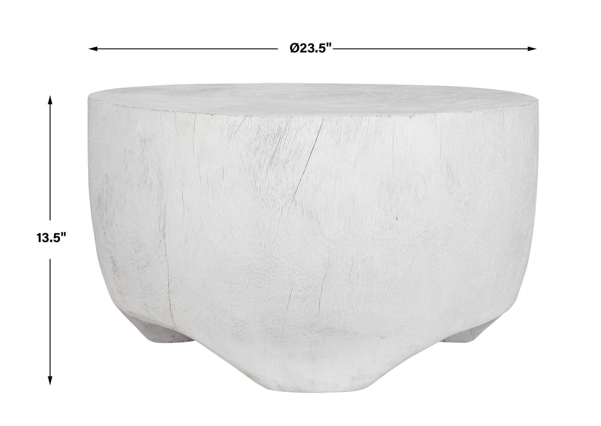 22946 Uttermost Elevate White Coffee Table