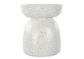 22966 Uttermost Inhale Cast White Accent Table