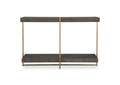 22972 Uttermost Taja Modern Brass - Wood Console Table