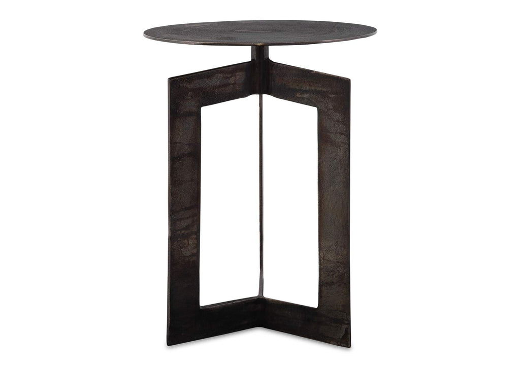 22995 Uttermost Deltoid Gunmetal Accent Table