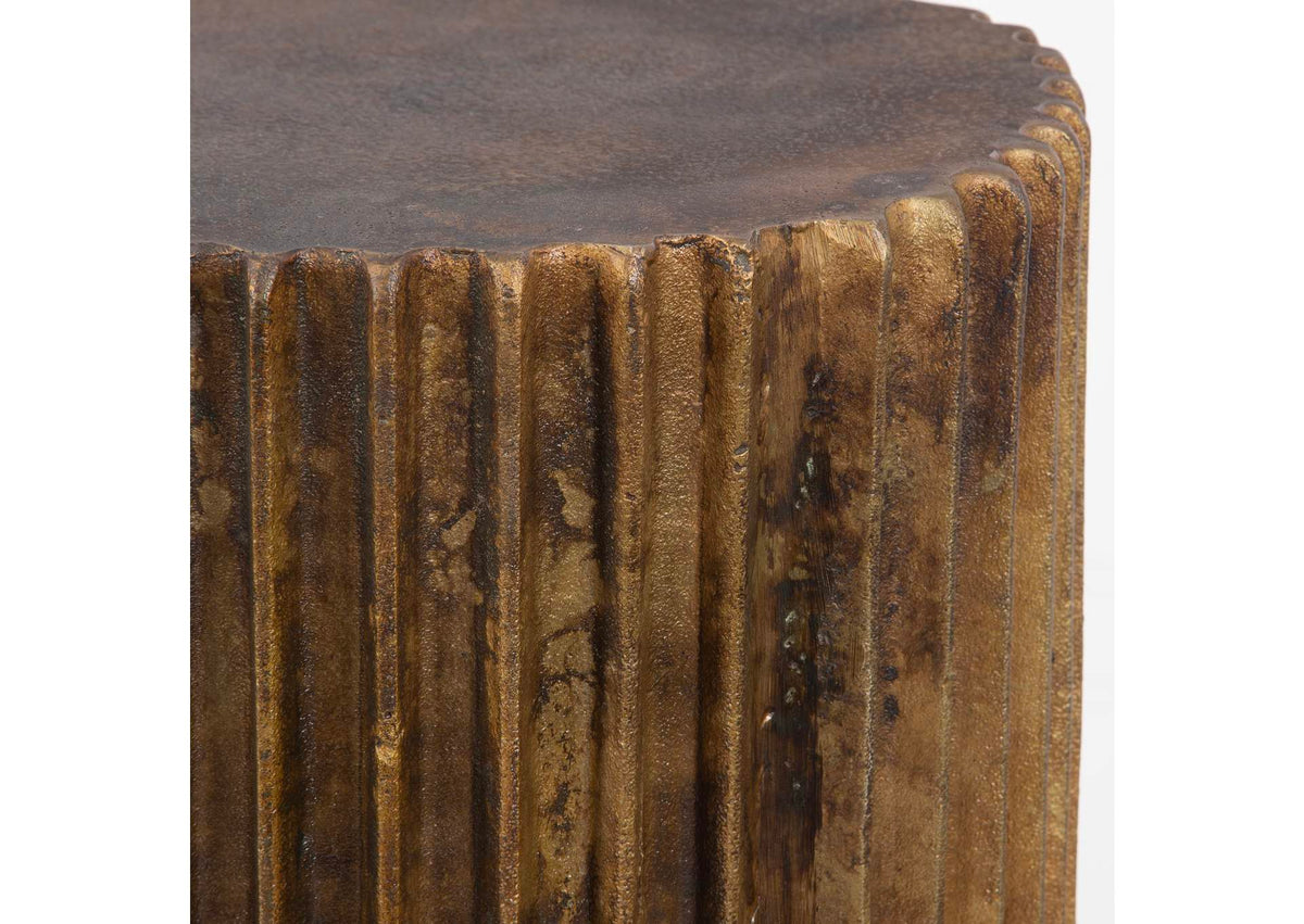 22993 Uttermost Peaks And Valleys Gold Accent Table