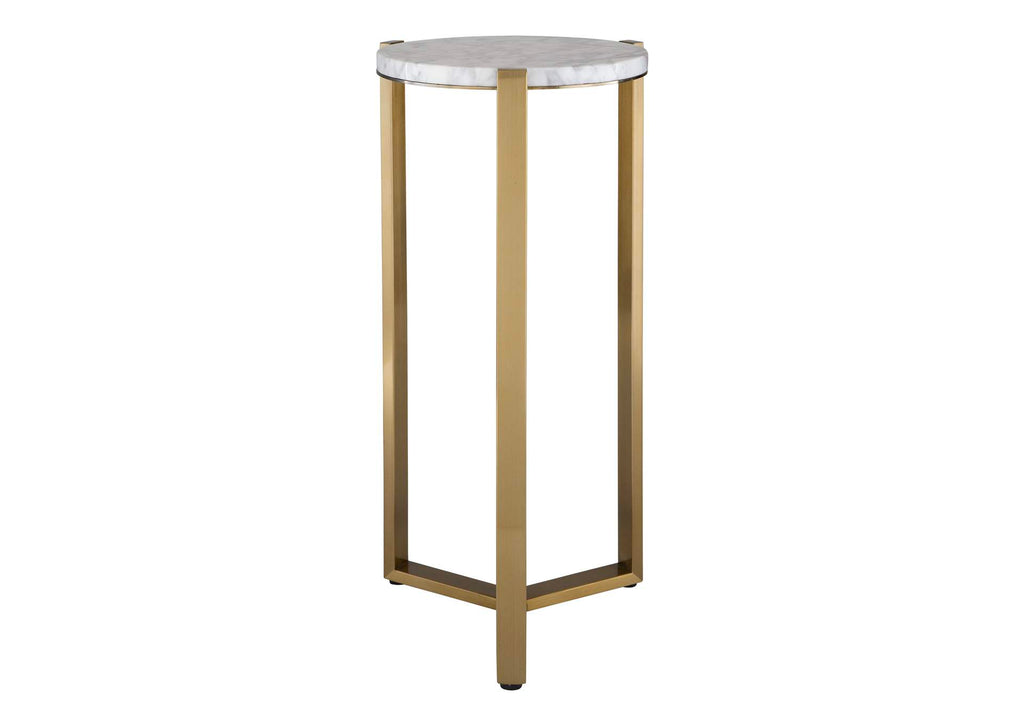 24254 Uttermost Pietra Carrara Marble Drink Table