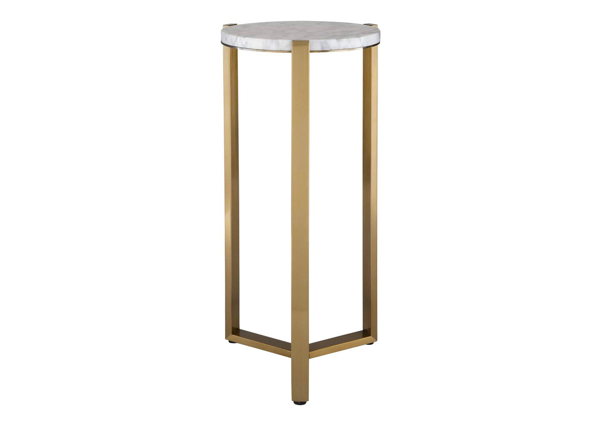 24254 Uttermost Pietra Carrara Marble Drink Table