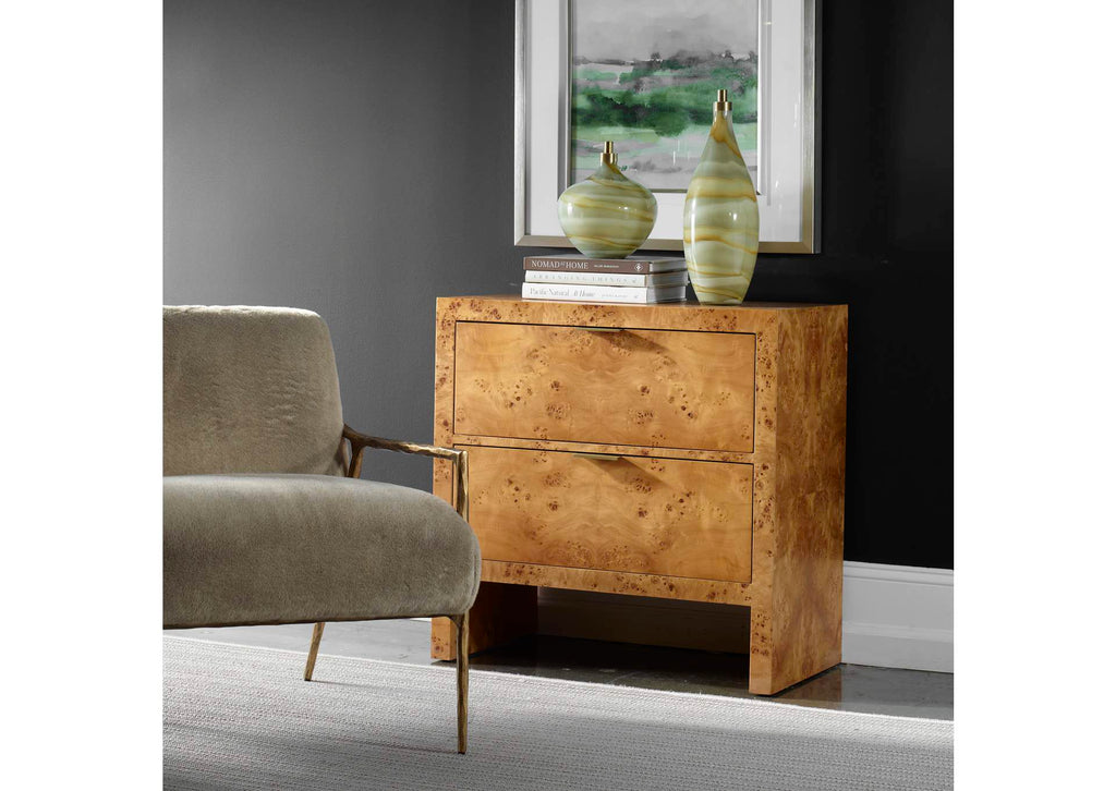 24381 Uttermost Indus Drawer Burl Chest