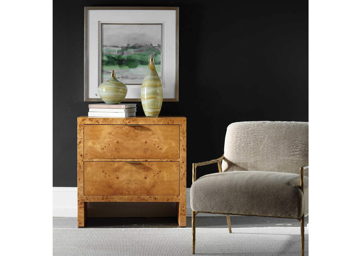 24381 Uttermost Indus Drawer Burl Chest
