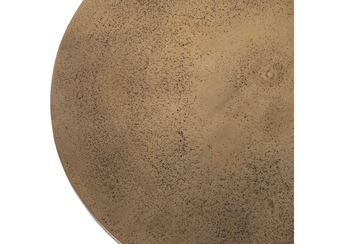 50028 Uttermost Antigua Antique Brass Side Table