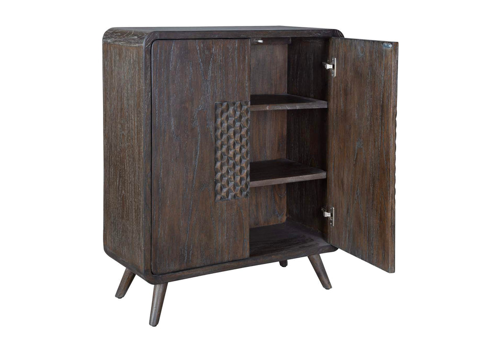 50014 Uttermost Hausen Door Mid Century Cabinet