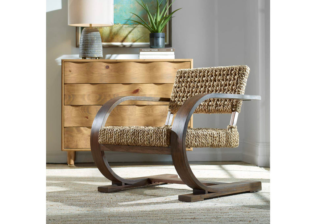 50024 Uttermost Rehema Walnut Accent Chair
