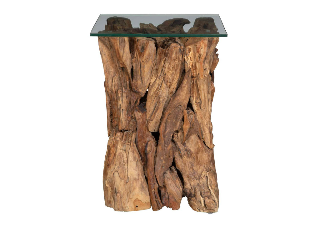 50064 Uttermost Rozel Teak Wood End Table