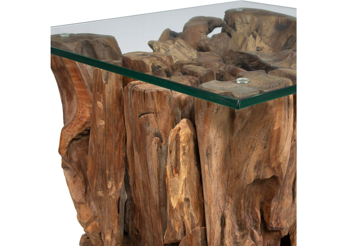 50064 Uttermost Rozel Teak Wood End Table