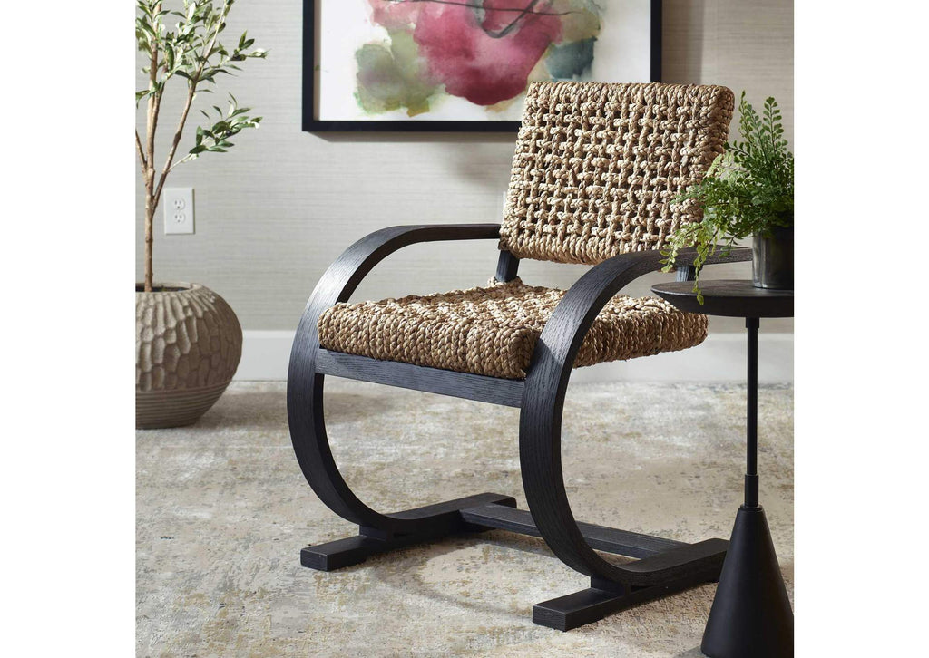 50078 Uttermost Rehema Black Dining Chair