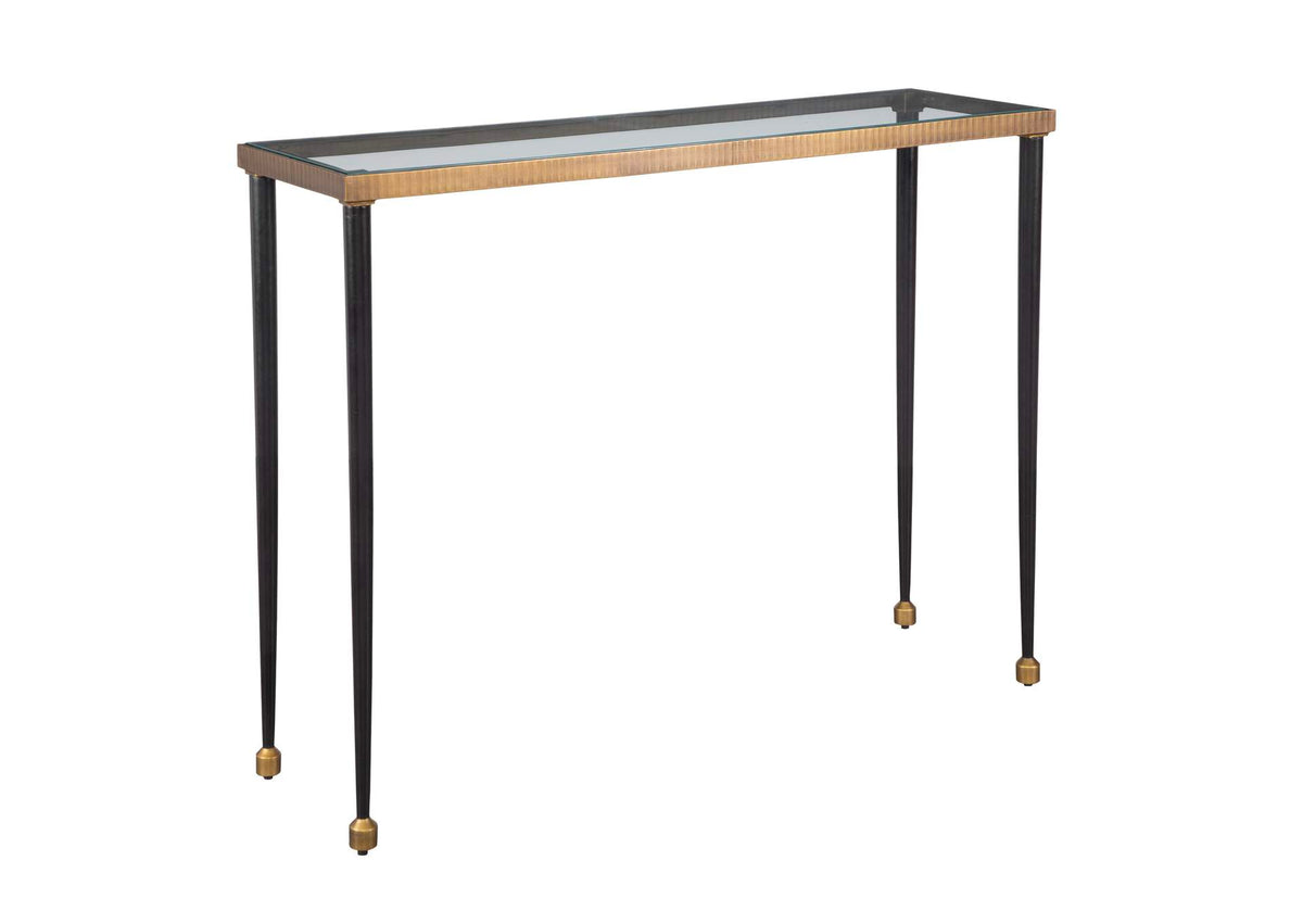 50084 Uttermost Stiletto Antique Gold Console Table