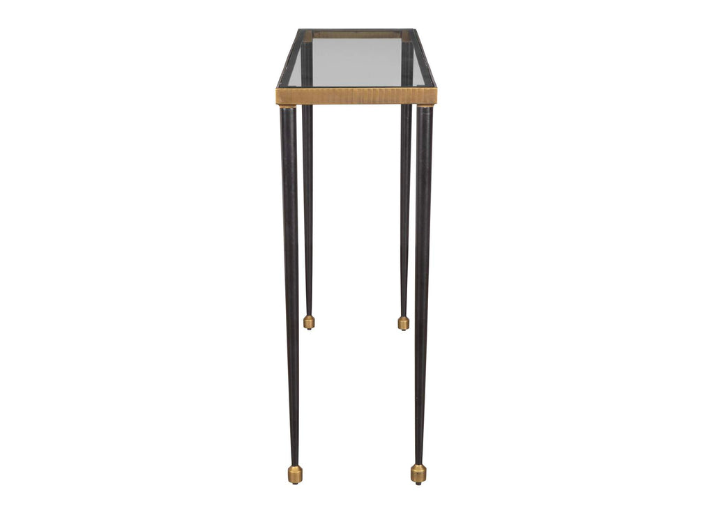 50084 Uttermost Stiletto Antique Gold Console Table