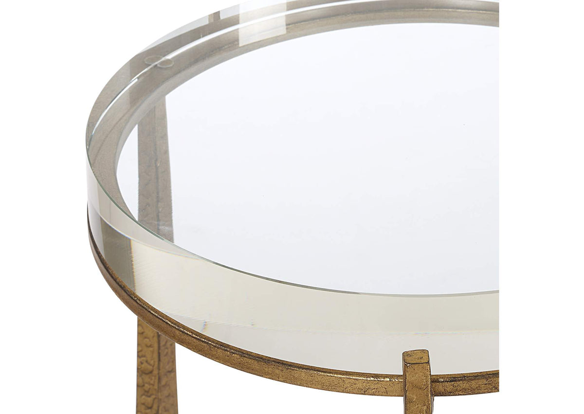 50091 Uttermost Midas Antique Gold Accent Table