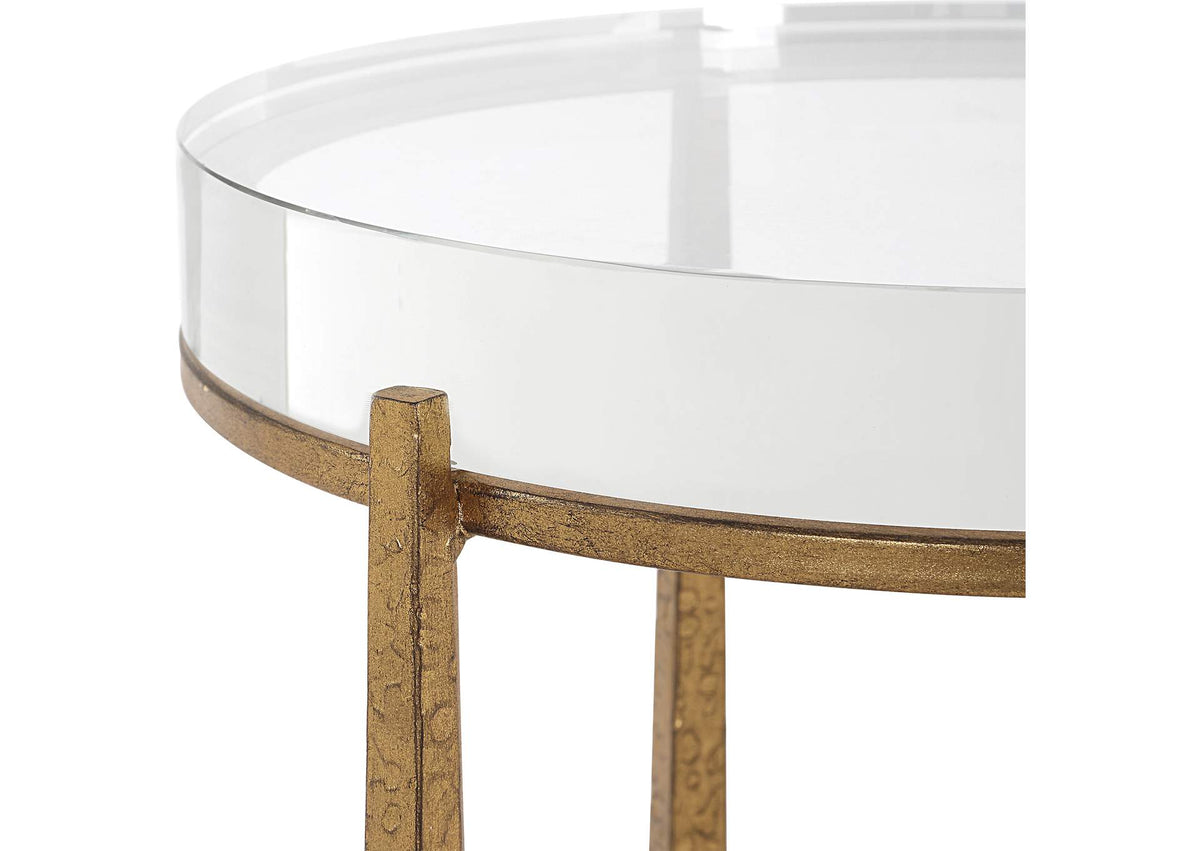 50091 Uttermost Midas Antique Gold Accent Table