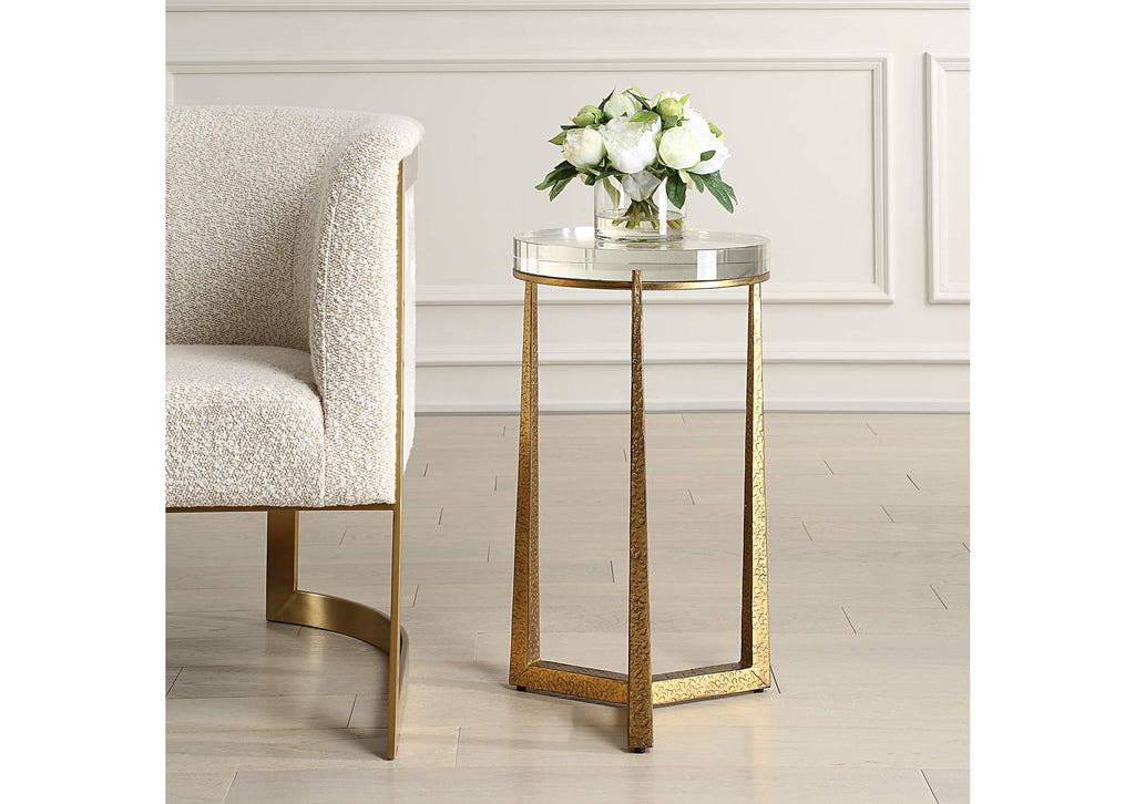 50091 Uttermost Midas Antique Gold Accent Table