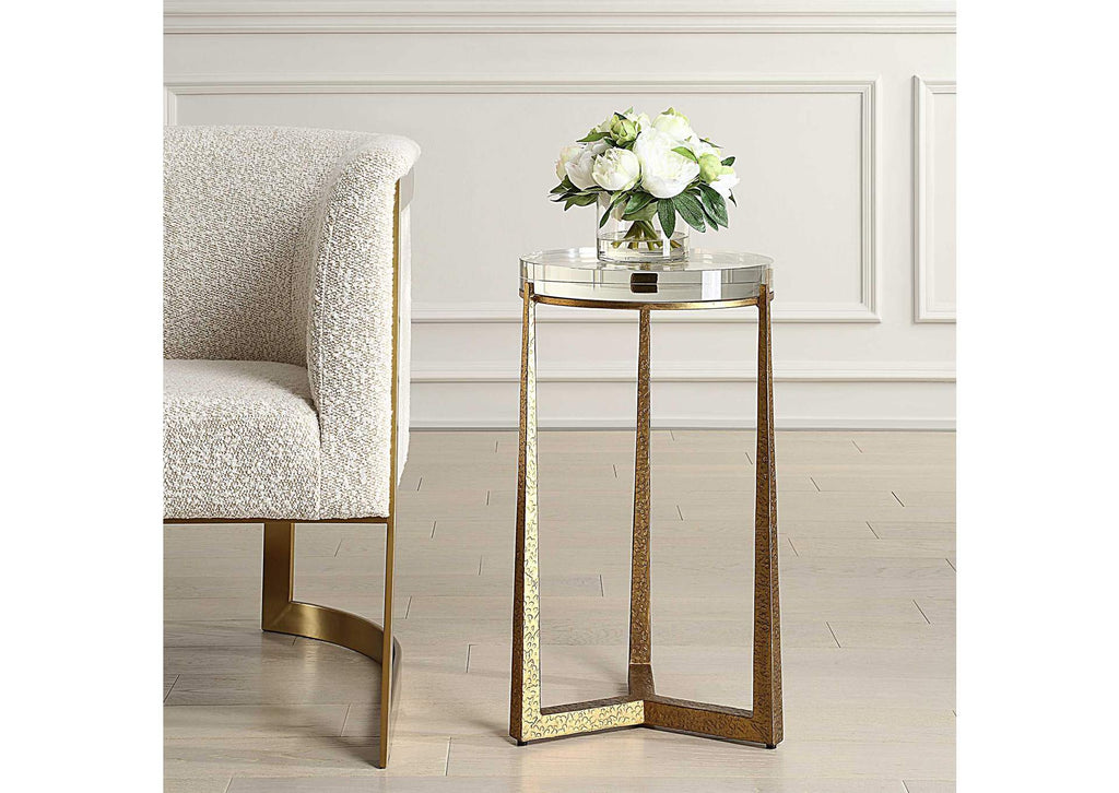 50091 Uttermost Midas Antique Gold Accent Table