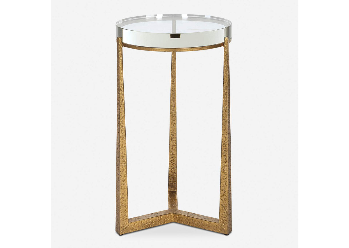 50091 Uttermost Midas Antique Gold Accent Table