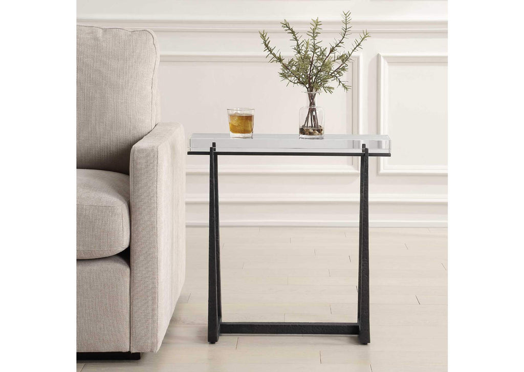 50085 Uttermost Midas Bronze Accent Table