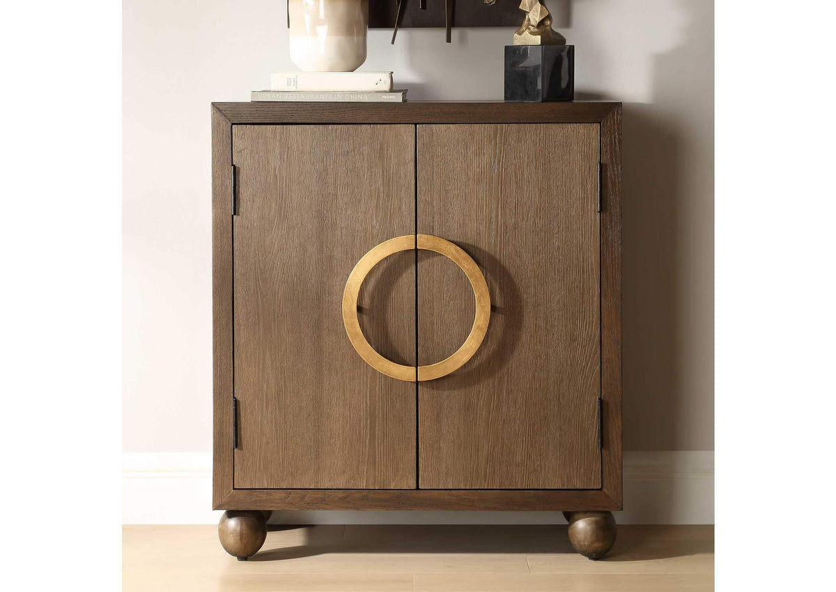 50090 Uttermost Mayenne Door Oak Wood Cabinet
